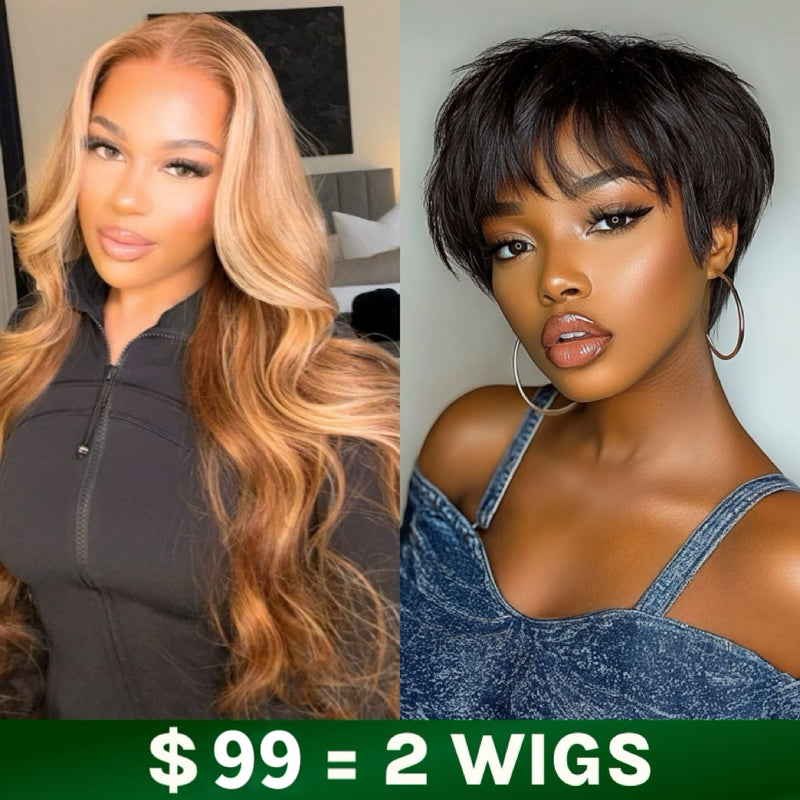 $89 Get 2 Wigs | Klaiyi BOGO Free Tax Refund Big Saving Buy 1 Get 2 Wigs Super Flash Sale