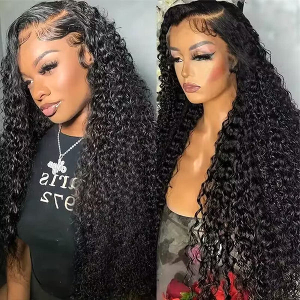 Klaiyi 250% Density Curly 13x4 HD Lace Front Wig Glueless for Women Flash Sale