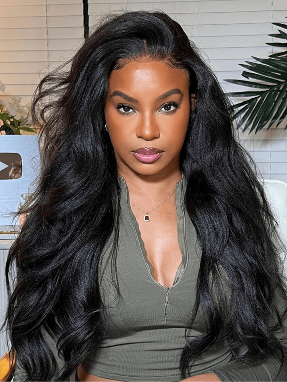 Extensions Klaiyi Light Yaki lisses en cheveux humains, tissage Yaki ultra naturel, 2/3/4 paquets