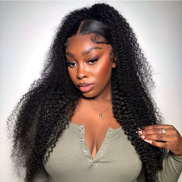 kinky curly black wig