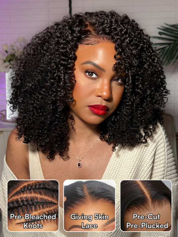 Buy 1 Get 1 Free,Code:BOGO |  Kinky Curly 7x5 Bye Bye Knots Wig 4.0