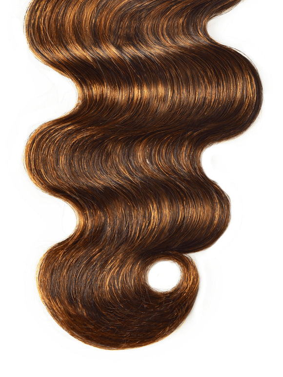 Klaiyi Brown Balayage #1b/30, mèches ondulées, cheveux humains vierges, offre éclair 