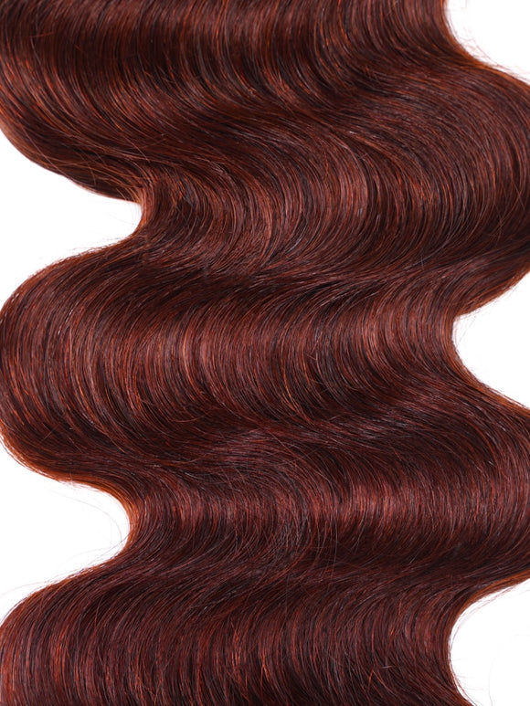 Klaiyi Body Wave Auburn Copper Brown Color Human Hair 3 or 4 Bundles Deals