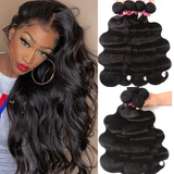 Extra 60% OFF |Klaiyi Brazilian Body Wave Human Virgin Hair Weft 2-4 Bundles/Pack Deals