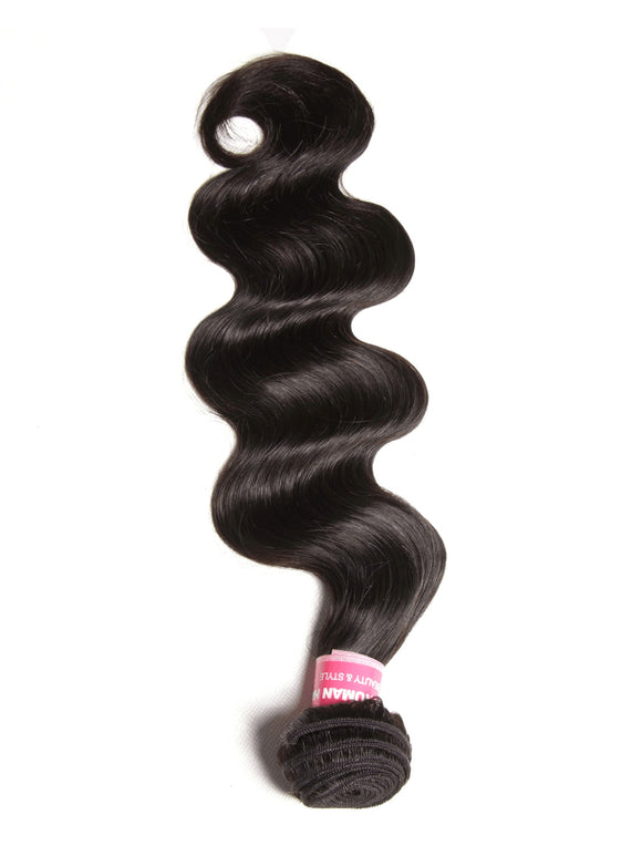Klaiyi Hair Body Wave Virgin Human Hair 3 Bundles with 4x4 Lace Closure Pre Plucked