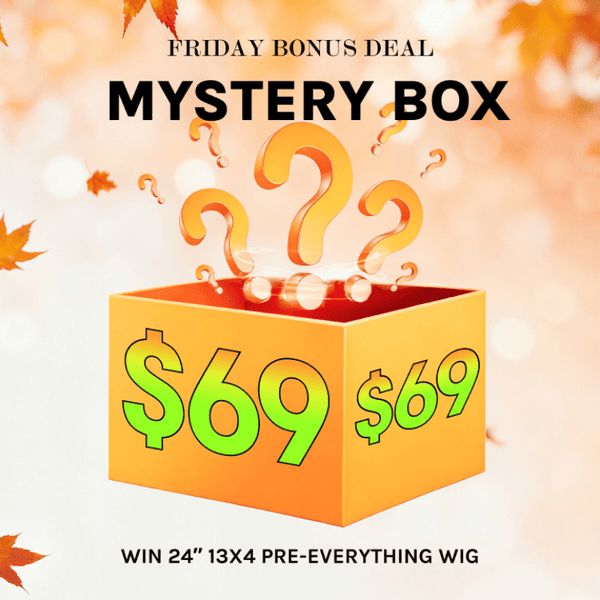 Klaiyi Mystery Box Only $69  Win 24" 13x4 Pre-everything Wig Valued $229 Flash Sale