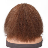 Klaiyi Piano Color Ready to wear Machine Made None Lace Pixie Cut Wig Machine Made Human Hair Flash Sale