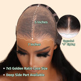 Klaiyi Bob Wig Wear Go Glueless Pre-Cut Lace Closure Wig Beginner Friendly Halloween Special Offer