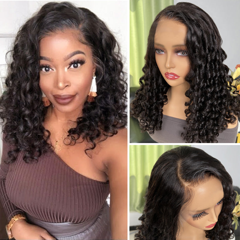 Klaiyi Spiral Funmi Curl 13x4 Lace Front Wig 180% Density Clearance Flash Sale