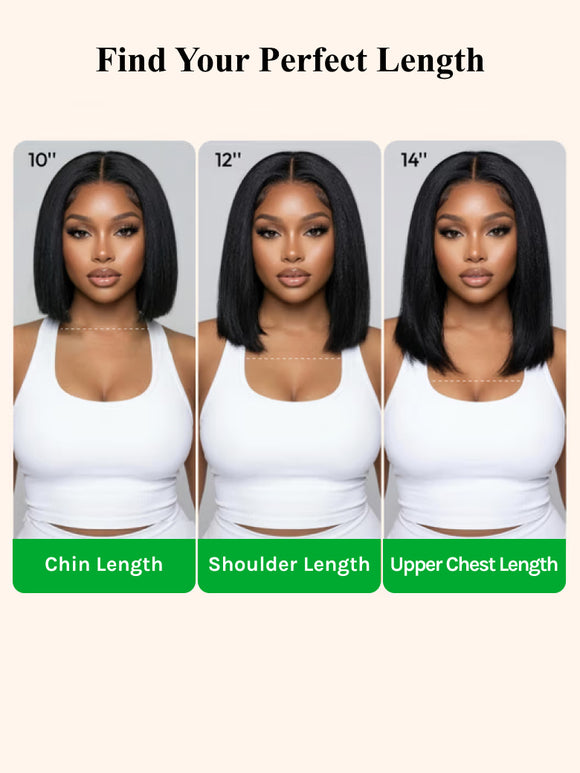 Klaiyi 6x4 Lace Closure 220% Density Put On& Go Water Wave Short Wavy Bob Wig Glueless Minimalist Lace Wig