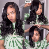 New User Exclusive | Klaiyi Pre-Cut Lace Wig Wear And Go Wig Body Wave Human Hair Wig with Breathable Cap Beginner Wig