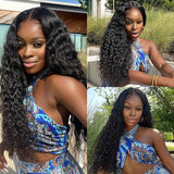 Extra 60% OFF | Klaiyi Water Wave 6x4.5 Pre-Cut Lace Wig Wear Go Human Hair Wigs with Baby Hair