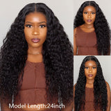 Buy 1 Get 1 Free,Code:BOGO | Klaiyi 6x4.5 Water Wave Pre-Cut Lace Wig Wear Go Human Hair