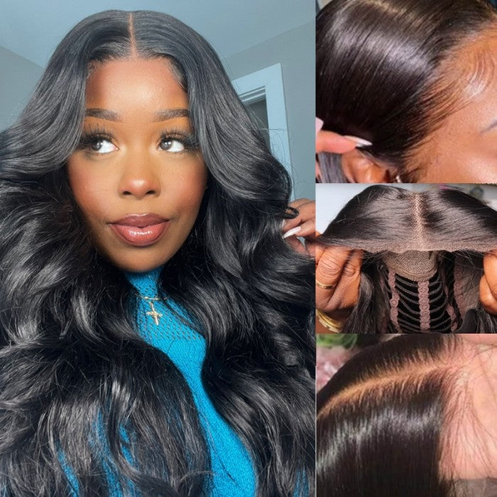 New User Exclusive | Klaiyi Pre-Cut Lace Wig Wear And Go Wig Body Wave Human Hair Wig with Breathable Cap Beginner Wig