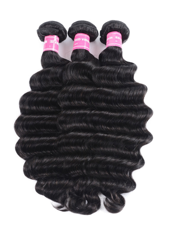 Klaiyi Loose Wave Virgin Hair Weave 2/3 Bundles Deals Unprocessed Human Hair Extensions Flash Sale