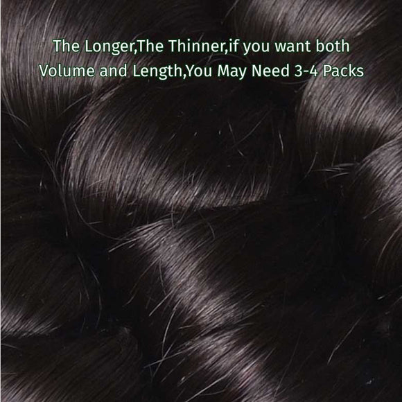 Extensions de cheveux vierges ondulés Klaiyi 8A (1 pièce/paquet) 