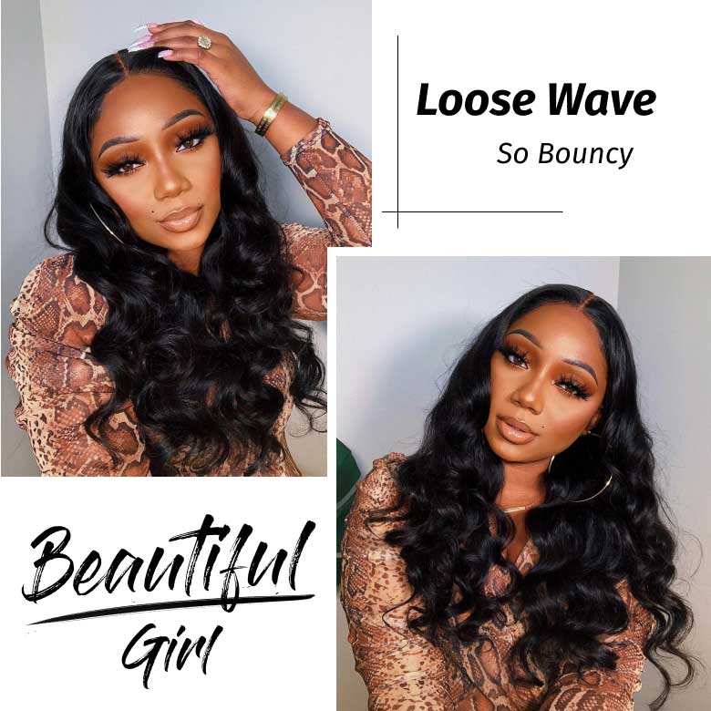 Klaiyi 8A Loose Wave Virgin Hair Weave Bundles 1Piece/pack Unprocessed Human Hair Extension