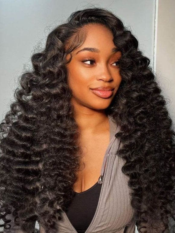 Klaiyi Brazilian Loose Wave 4 Bundles/Pack 7A Good Quality Virgin Human Hair Weave Bundles