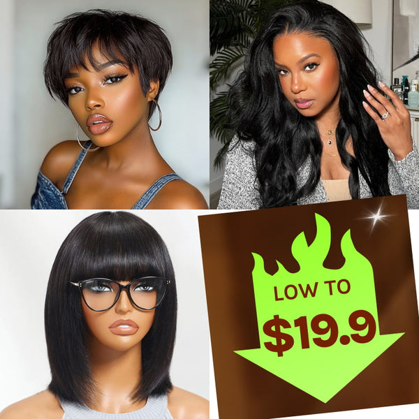 Wig Low to $19.9 | Klaiyi 8th Anniversary Sale Special Offer Mega Sale Limited Stock Flash Sale