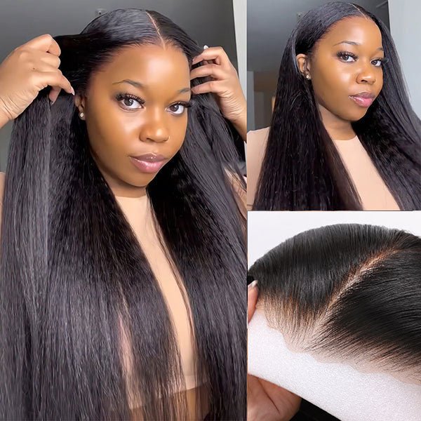 Extra 60% OFF | Klaiyi Yaki Straight Put On and Go Glueless Bob Wig 7x5 Pre-Cut Lace Closure Wig Beginner Friendly