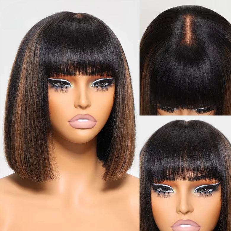 bob wig front style