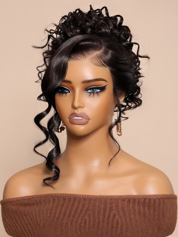 Klaiyi Brazilian Body Wave Virgin Hair 4 Bundles with Frontal Closure Natural Color