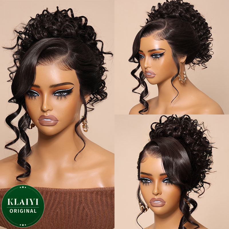 Extra 60% OFF | Klaiyi Pre-Cut Larger Size Lace Closure Put On and Go Wig  Body Wave Wigs