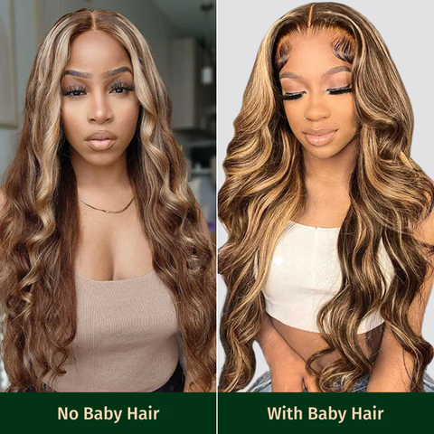 Klaiyi Wear Go Pre Cut Lace Wig 6x4.75 Lace Closure Honey Blonde Highlight  Body Wave Or Jerry Curl Or Straight Flash Sale