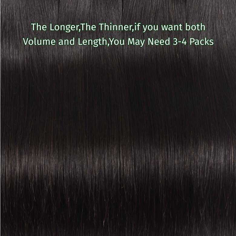 Klaiyi 2 or 3 Bundles Brazilian Straight Virgin Human Hair 100% Unprocessed Virgin Human Hair Extension Flash Sale