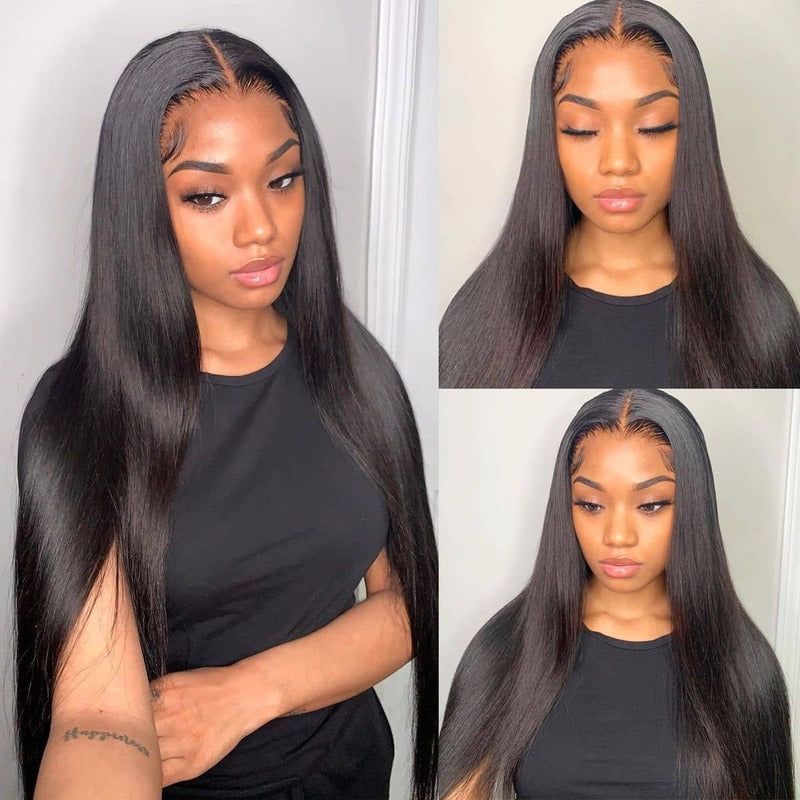 Klaiyi 13x4 Lace Front Wig Jerry Curly or Body Wave Kinky Edge Wig  Flash Sale