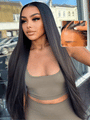 Klaiyi - Lot de 2 ou 3 paquets de cheveux brésiliens vierges et lisses, 100 % naturels, non traités - Extensions en vente flash 
