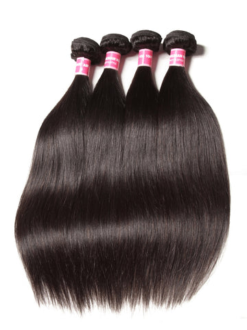 Klaiyi Remy Hair Brazilian Straight Hair Bundles 4pcs/pack Human Hair Extensions Natural Color Youth Series