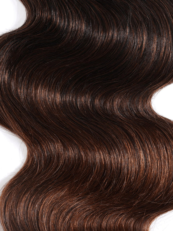 Klaiyi Black to Chestnut Brown Ombre Body Wave Human Hair Bundles Flash Sale