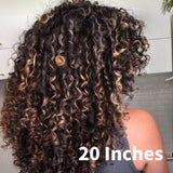 Klaiyi Balayage Blonde Highlights Curly Lace Front Wig Precolored Ombre Hair Flash Sale