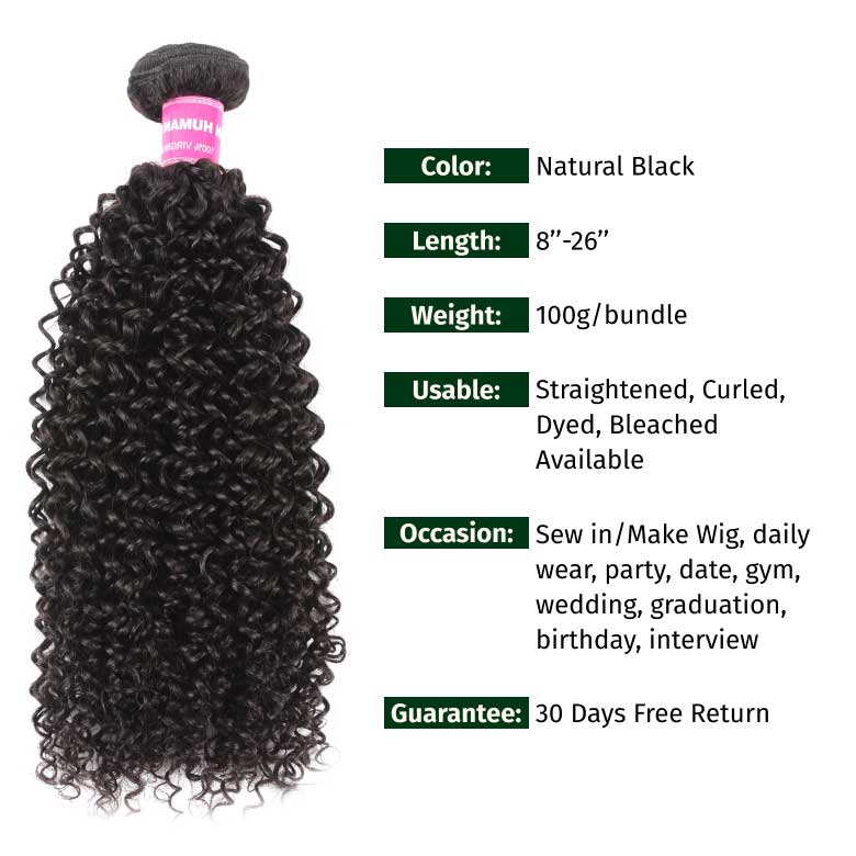Klaiyi 4C Kinky Curly Virgin Hair 3 Bundles Deal Brazilian Kinky Curly Human Hair Weft Flash Sale