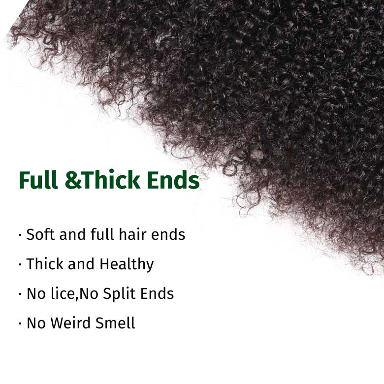 Klaiyi 4C Kinky Curly Virgin Hair 3 Bundles Deal Brazilian Kinky Curly Human Hair Weft Flash Sale