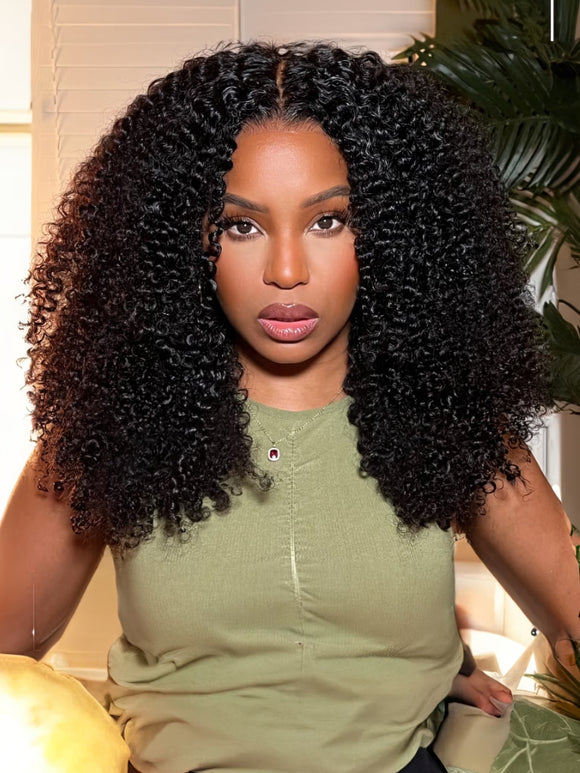 Klaiyi 4C Kinky Curly Virgin Hair 3 Bundles Deal Brazilian Kinky Curly Human Hair Weft Flash Sale