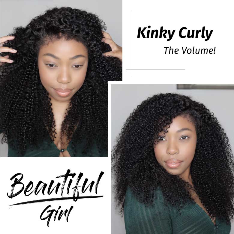 Klaiyi 4C Kinky Curly Virgin Hair 3 Bundles Deal Brazilian Kinky Curly Human Hair Weft Flash Sale