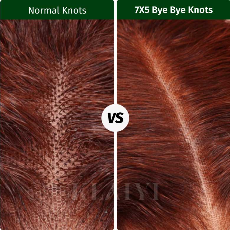 Klaiyi 7x5 Reddish Brown Yaki Straight Bob Wig Put On and Go Glueless Wig with Bleached Knots