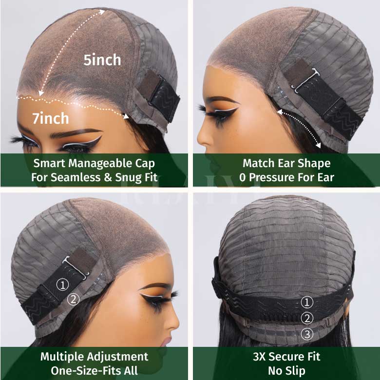 Klaiyi Yaki Straight Put On and Go Glueless Bob Wig 7x5 Pre-Cut Lace Closure Wig Beginner Friendly Flash Sale