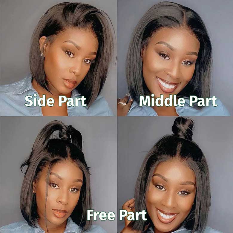 Klaiyi Yaki Straight Put On and Go Glueless Bob Wig 7x5 Pre-Cut Lace Closure Wig Beginner Friendly Flash Sale