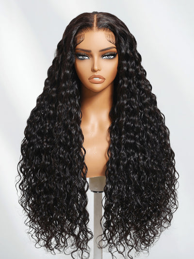 Klaiyi 360 Lace Water Wave Wig Pre-Everything With Invisi Drawstring