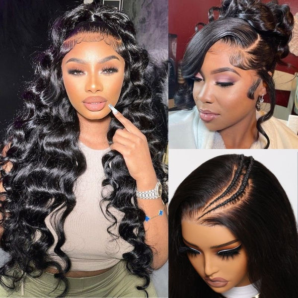$100 OFF| Code: SAVE100 Klaiyi 13x4 Pre-Cut Lace Front Super Secure 3D Body Wave Wig Real Ear To Ear Pre-Cut & Pre-Pluck & Pre-Bleached Pre-Everything Wig