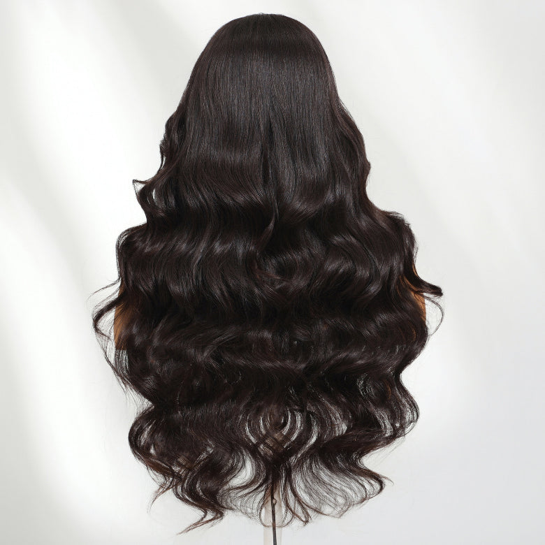 Klaiyi Luxury Quality 13x4 HD Lace Frontal Wig 200%/250% Density Available in Silk Straight / Body Wave / Water Wave Styles 15A Raw Human Hair