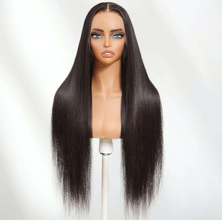 Klaiyi Luxury Quality 13x4 HD Lace Frontal Wig 200%/250% Density Available in Silk Straight / Body Wave / Water Wave Styles 15A Raw Human Hair