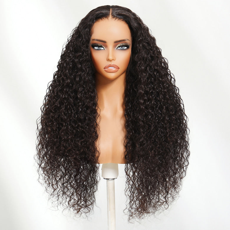Klaiyi Luxury Quality 13x4 HD Lace Frontal Wig 200%/250% Density Available in Silk Straight / Body Wave / Water Wave Styles 15A Raw Human Hair