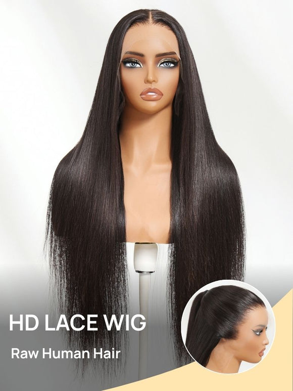Klaiyi Luxury Quality 13x4 HD Lace Frontal Wig 200%/250% Density Available in Silk Straight / Body Wave / Water Wave Styles 15A Raw Human Hair