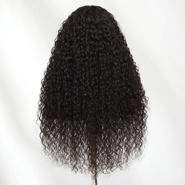 Klaiyi Luxury Quality 13x4 HD Lace Frontal Wig 200%/250% Density Available in Silk Straight / Body Wave / Water Wave Styles 15A Raw Human Hair