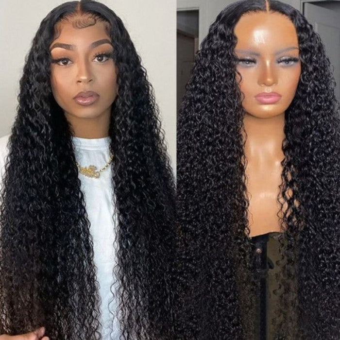 Klaiyi 13x4 Lace Front Water Wave Wig Human Hair Flash Sale