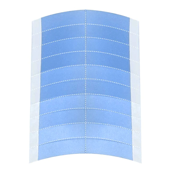 500 Points | Klaiyi Blue Double Sided Waterproof Lace Wigs Adhesive Tape Strips for Lace Front Wig 20 Pcs